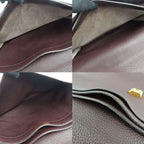Hermes Sac a Depeches 41 Brown Togo Gold Document — view 9
