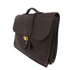 Hermes Sac a Depeches 41 Brown Togo Gold Document — view 2