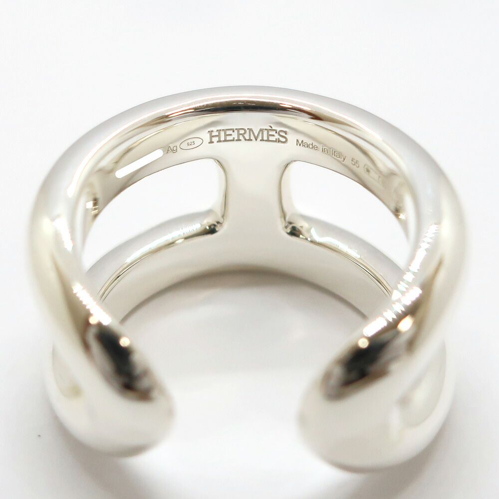 Hermes Heaven Osmose PM Small 55 Ring Silver — view 6