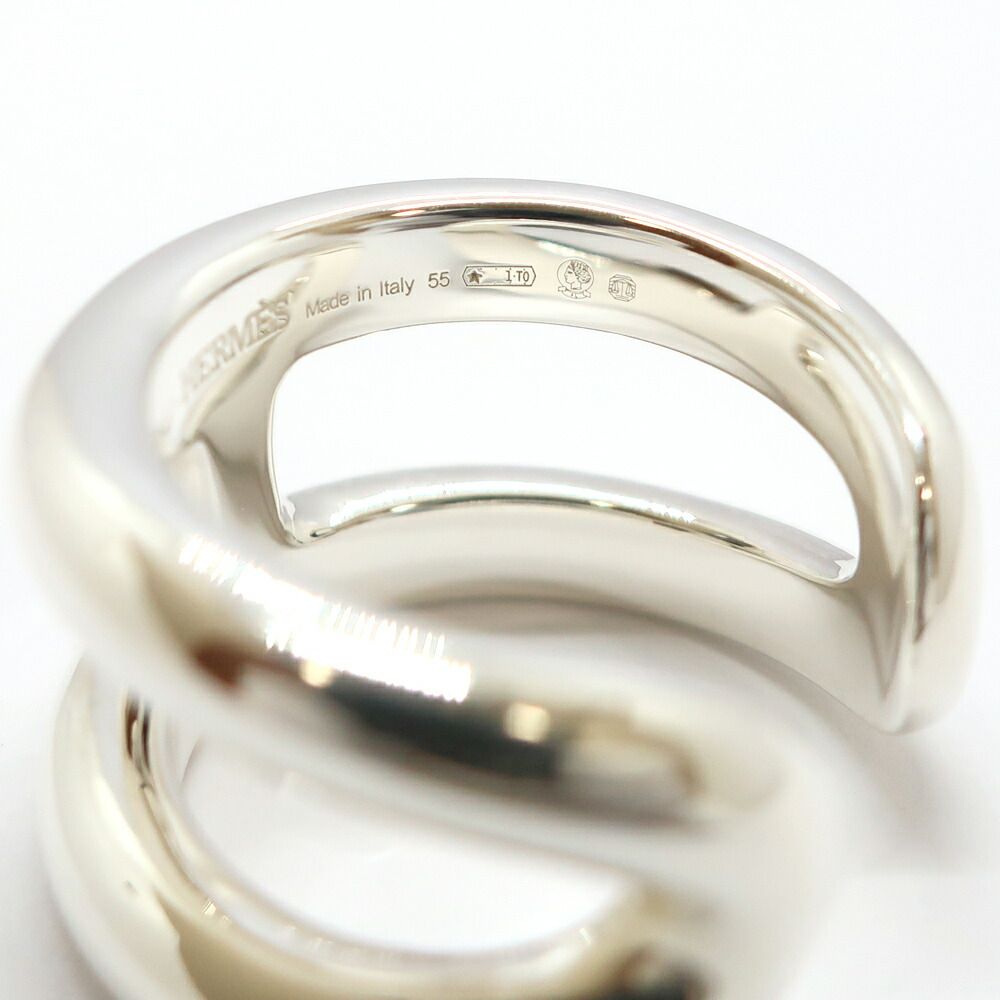 Hermes Heaven Osmose PM Small 55 Ring Silver — view 8