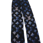 Louis Vuitton Monogram Manahi Bandeau Scarf Black Silk — view 8