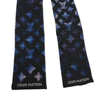 Louis Vuitton Monogram Manahi Bandeau Scarf Black Silk — view 4
