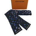 Louis Vuitton Monogram Manahi Bandeau Scarf Black Silk
