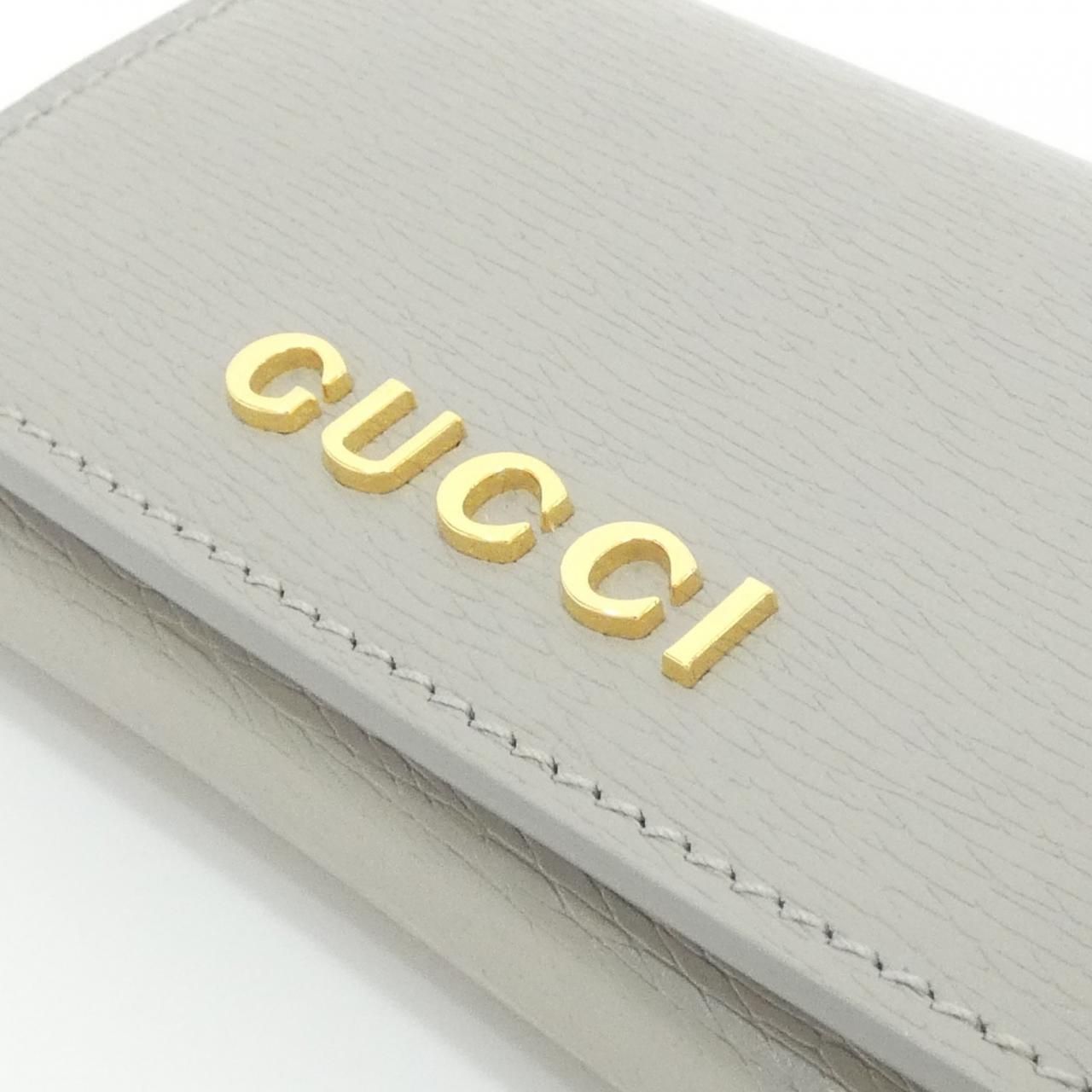 Gucci Card Case Card Holders Gray — view 3