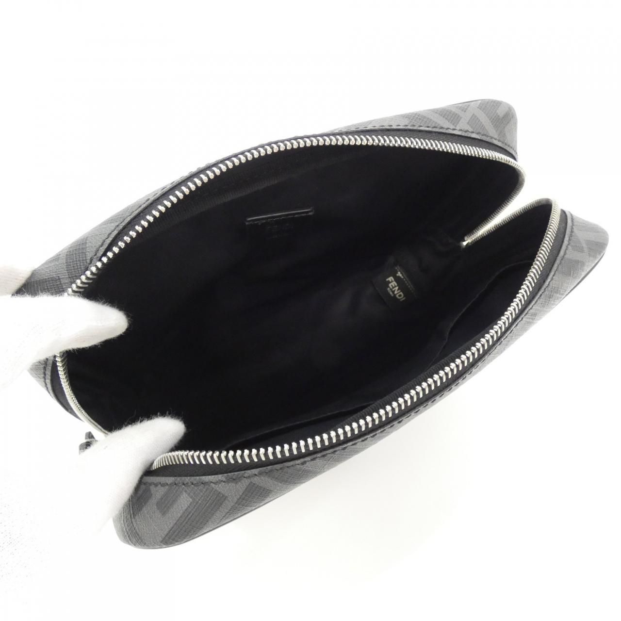 Fendi Aglr Pouch Silver — view 5