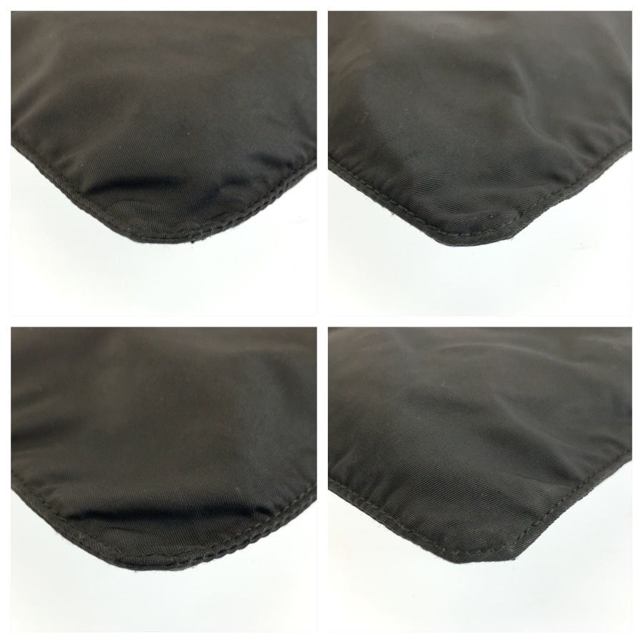 Prada Tessuto Black Silver Nylon Shoulder — view 4