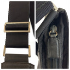 Prada Tessuto Black Silver Nylon Shoulder — view 6