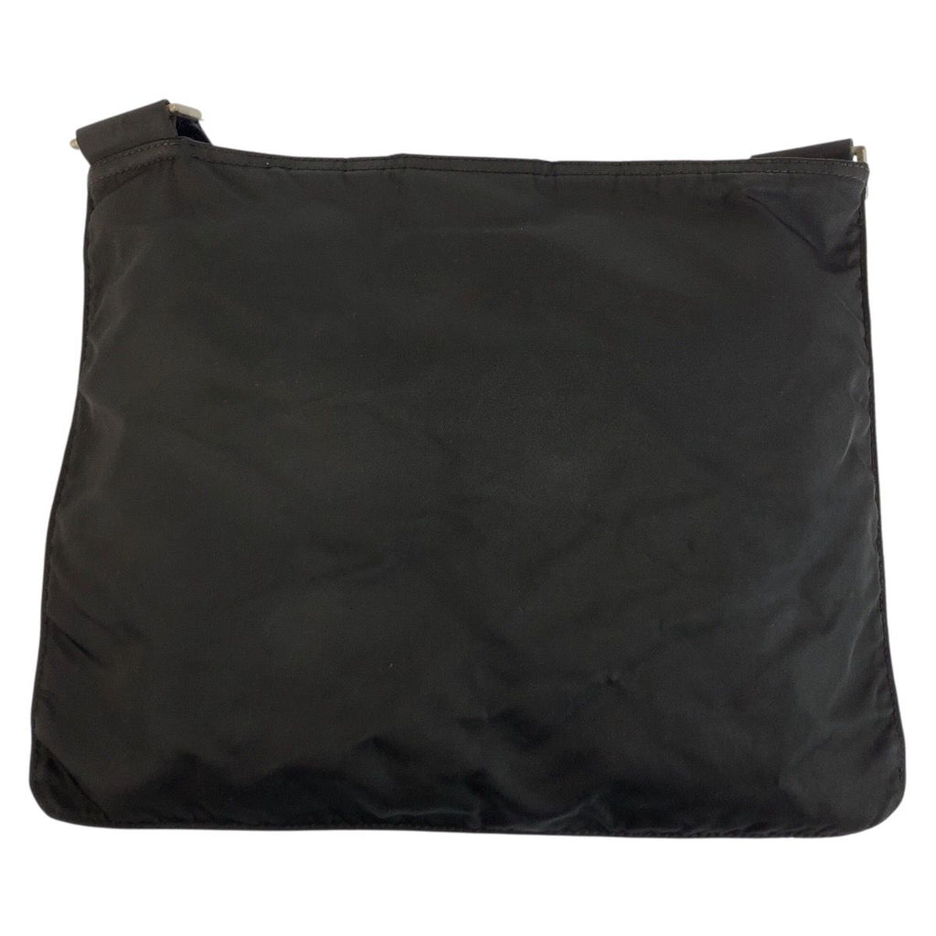 Prada Tessuto Black Silver Nylon Shoulder — view 2