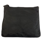 Prada Tessuto Black Silver Nylon Shoulder — view 2
