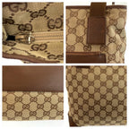 Gucci Brown Beige GG Canvas Leather Tote Shoulder — view 5