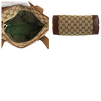 Gucci Brown Beige GG Canvas Leather Tote Shoulder — view 9