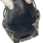Prada Tessuto Black Silver Nylon Pouch Drawstring — view 8