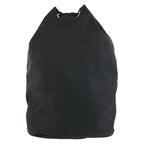 Prada Tessuto Black Silver Nylon Pouch Drawstring — view 2