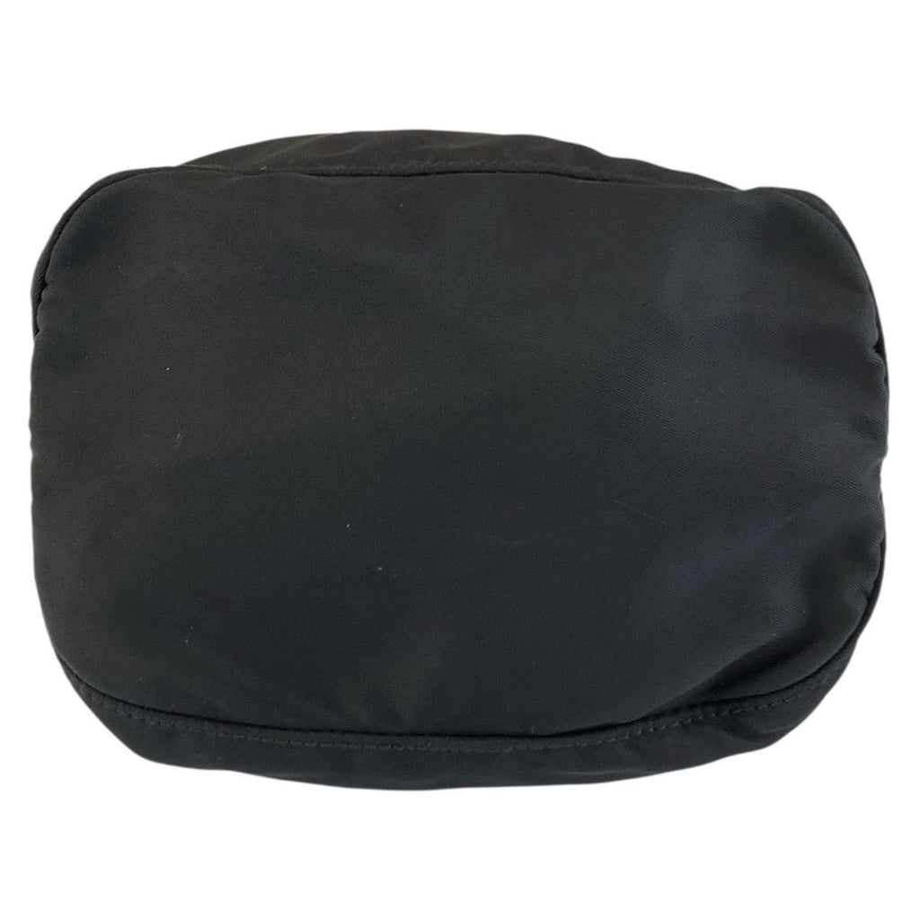 Prada Tessuto Black Silver Nylon Pouch Drawstring — view 9