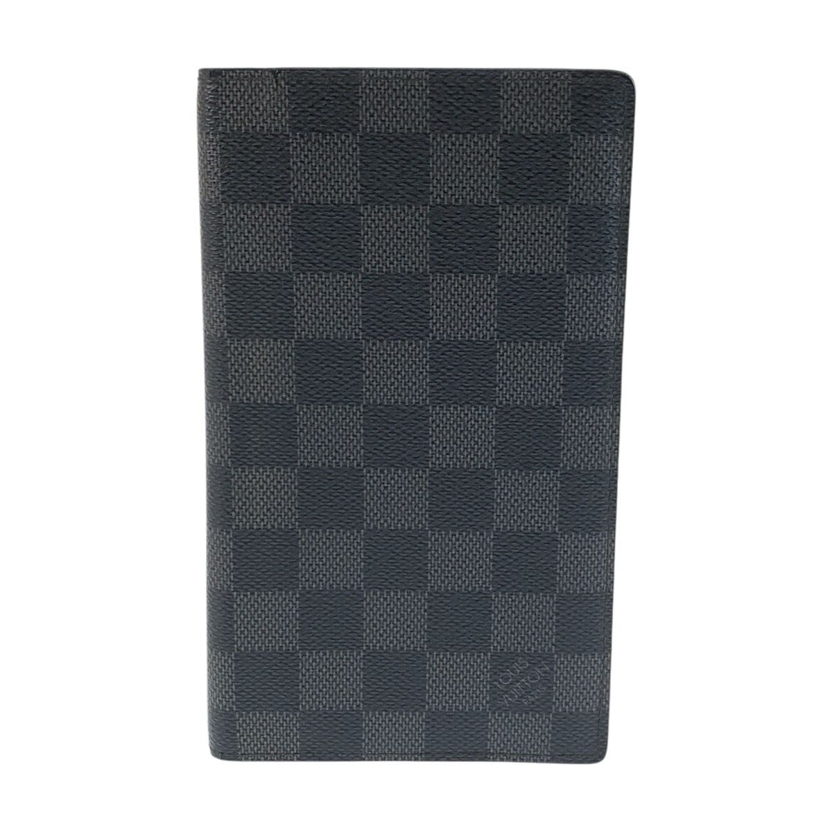 Louis Vuitton Damier Graphite Portefeuille Brazza Black Gray Wallet