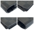 Louis Vuitton Damier Graphite Portefeuille Brazza Black Gray Wallet — view 3