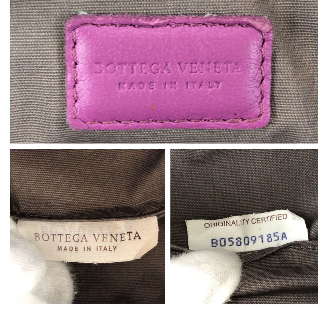 Bottega Veneta Intrecciato Purple Amethyst Leather Pouch Makeup Case — view 4