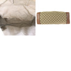 Gucci Sherry Line Beige Brown Silver GG Canvas Leather Tote — view 9
