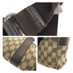 Gucci Beige Dark Brown Silver GG Canvas Leather Shoulder — view 6