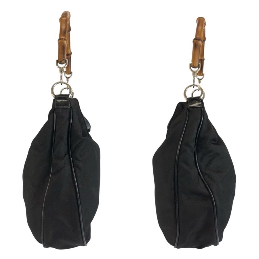 Gucci Bamboo Black Silver Nylon 001 5 2-Way Shoulder — view 7