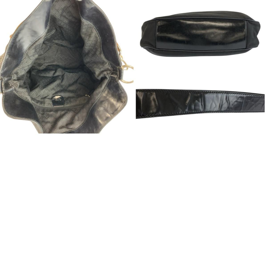 Gucci Bamboo Black Silver Nylon 001 5 2-Way Shoulder — view 9