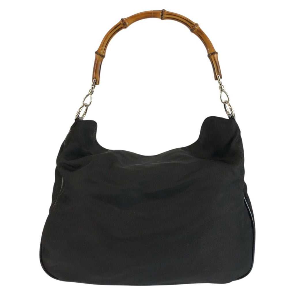 Gucci Bamboo Black Silver Nylon 001 5 2-Way Shoulder — view 2