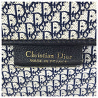 Dior Vintage Trotter Navy Gold Leather Shoulder — view 4
