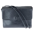 Dior Vintage Trotter Navy Gold Leather Shoulder