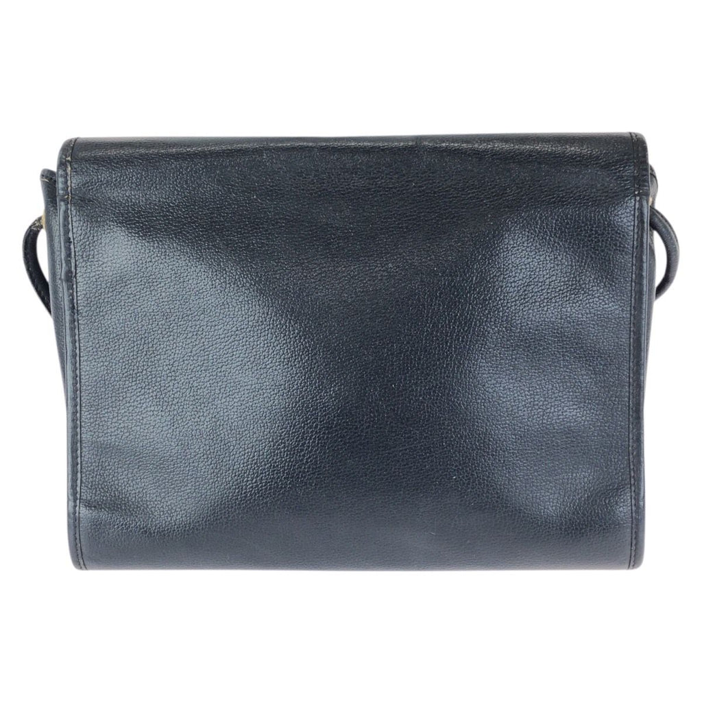 Dior Vintage Trotter Navy Gold Leather Shoulder — view 2