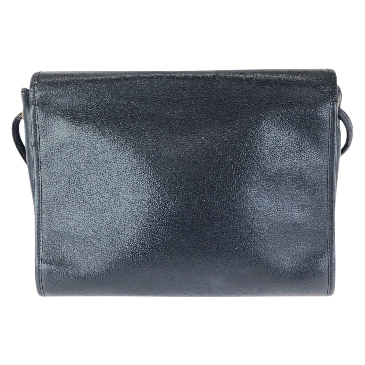 Dior Vintage Trotter Navy Gold Leather Shoulder — view 2