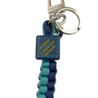 Louis Vuitton Damier Play Blue Silver Key Holder Bag Charm — view 4