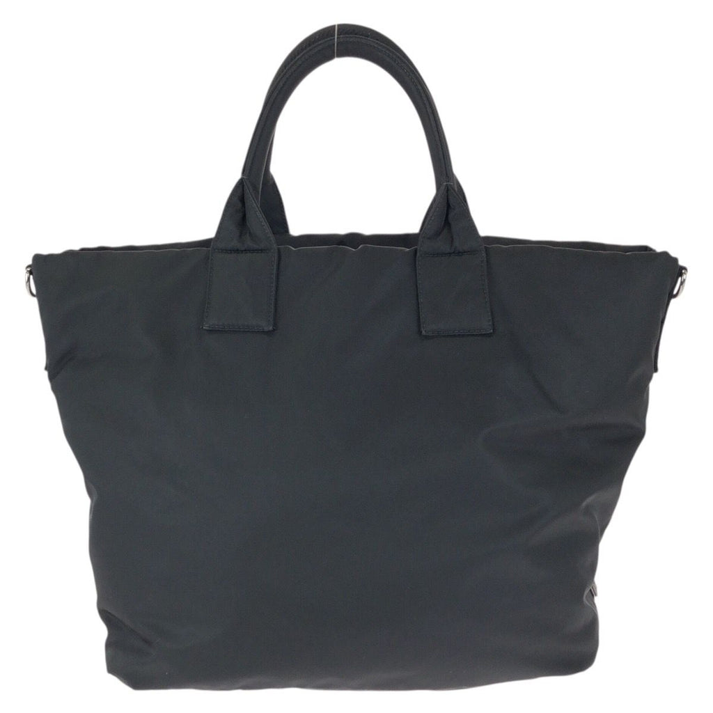 Prada Tessuto Double 2-Way Reversible Black Silver Nylon Leather Tote — view 2
