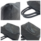 Prada Tessuto Double 2-Way Reversible Black Silver Nylon Leather Tote — view 6