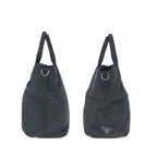 Prada Tessuto Double 2-Way Reversible Black Silver Nylon Leather Tote — view 8