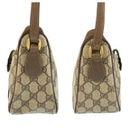 Gucci Vintage Sherry Line Beige GG Supreme Canvas Shoulder Bag Pochette — view 7