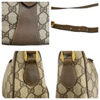 Gucci Vintage Sherry Line Beige GG Supreme Canvas Shoulder Bag Pochette — view 5