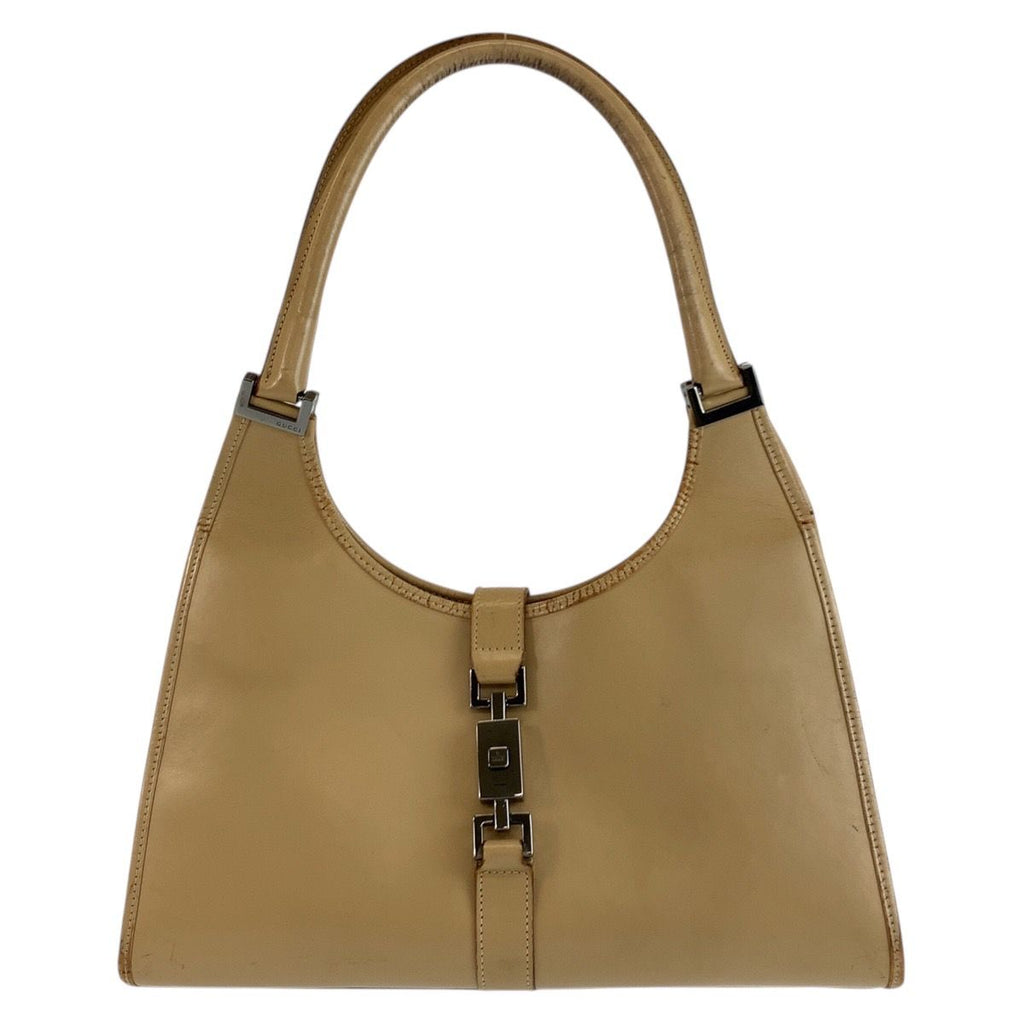 Gucci Jackie Beige Leather 002 Shoulder