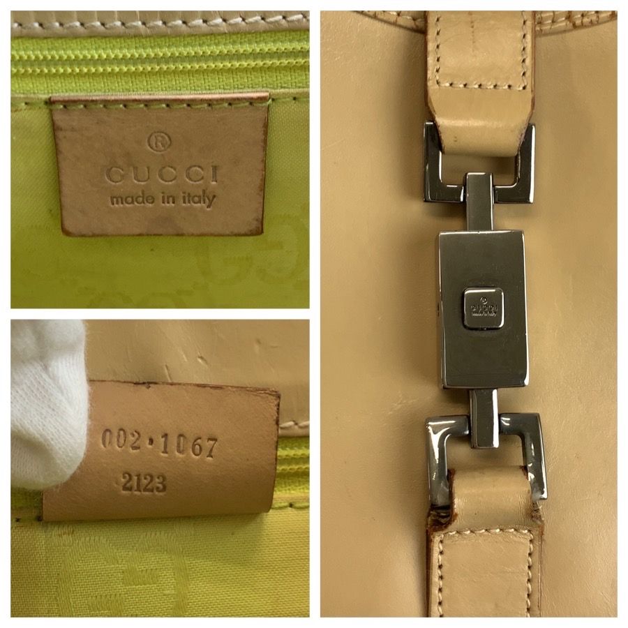 Gucci Jackie Beige Leather 002 Shoulder — view 3
