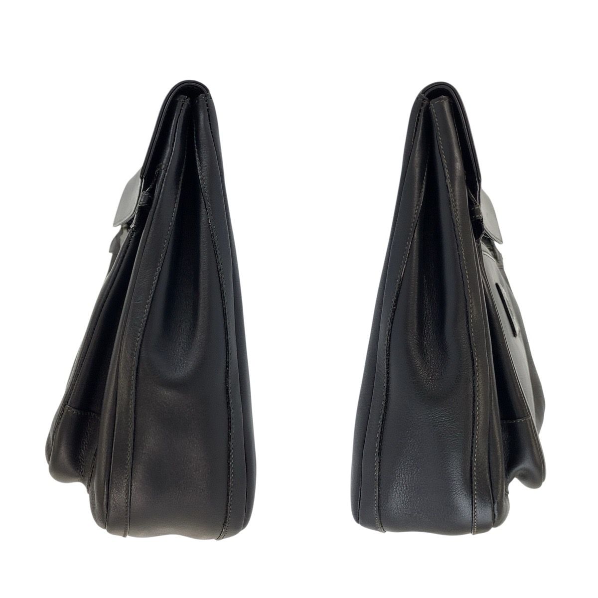 Gucci Interlocking Black Gunmetal Leather 004 406 Clutch — view 7