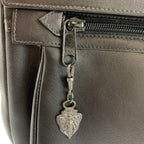 Gucci Interlocking Black Gunmetal Leather 004 406 Clutch — view 6