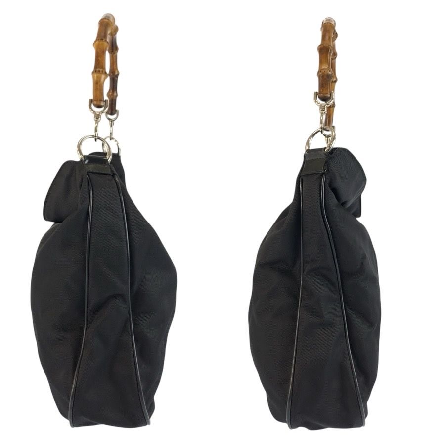Gucci Bamboo Black Silver Nylon 001 Shoulder — view 8