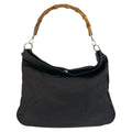 Gucci Bamboo Black Silver Nylon 001 Shoulder