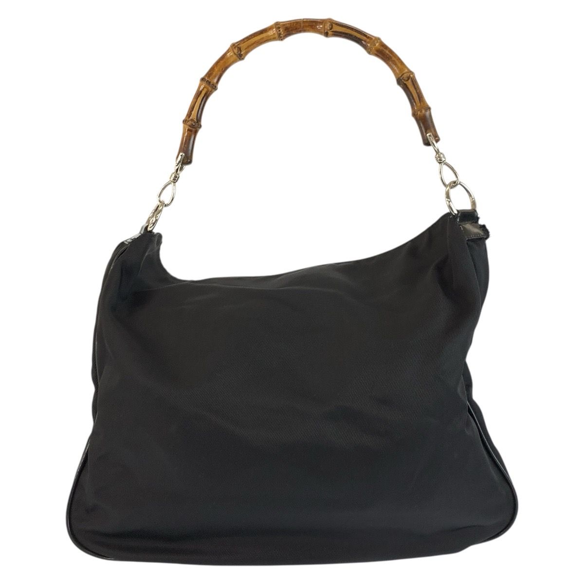 Gucci Bamboo Black Silver Nylon 001 Shoulder — view 2