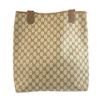 Gucci Vintage Sherry Line Brown Beige GG Supreme Canvas Tote Shoulder — view 2