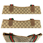 Gucci Vintage Sherry Line Brown Beige GG Supreme Canvas Tote Shoulder — view 5