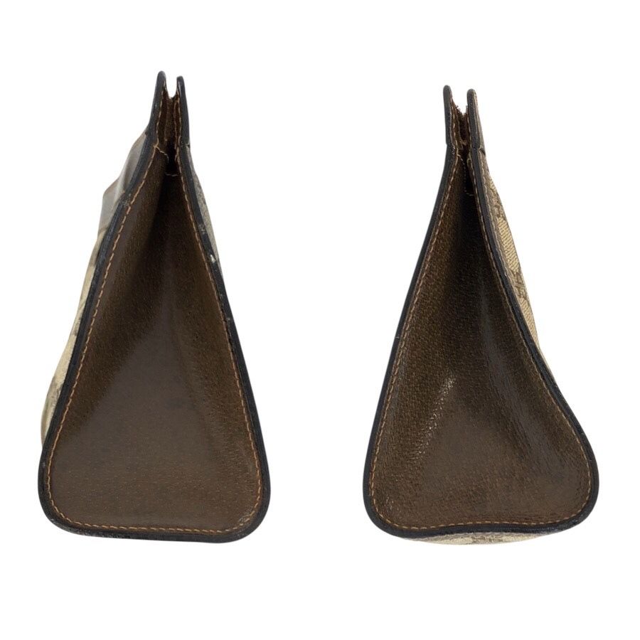 Gucci Vintage Sherry Line Beige GG Supreme Canvas Clutch — view 6
