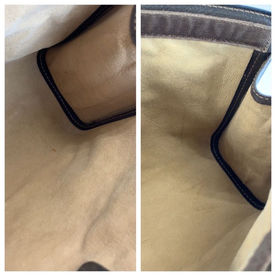 Gucci Vintage Sherry Line Beige GG Supreme Canvas Clutch — view 5