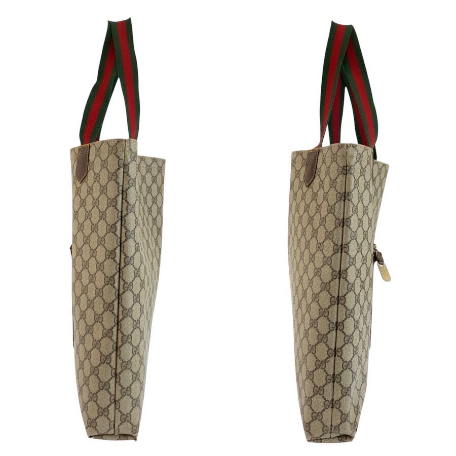 Gucci Sherry Line Beige Brown GG Supreme Canvas Tote — view 8