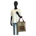 Gucci Sherry Line Beige Brown GG Supreme Canvas Tote — view 7