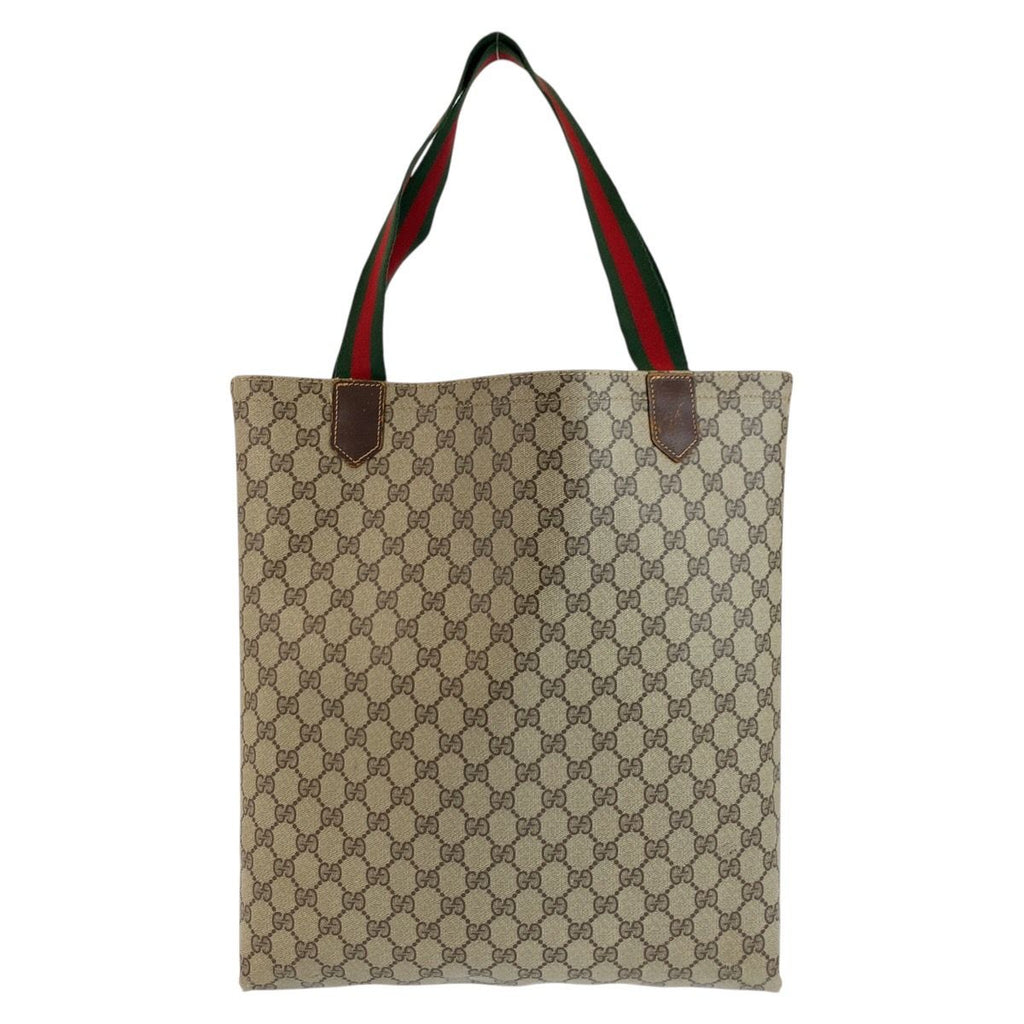 Gucci Sherry Line Beige Brown GG Supreme Canvas Tote — view 2